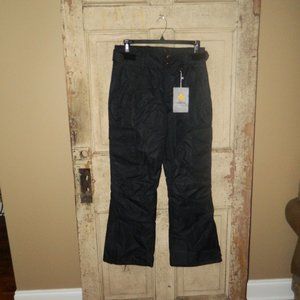 GEMYSE Women’s Insulated Waterproof Black Ski Pants Size M (CL)
